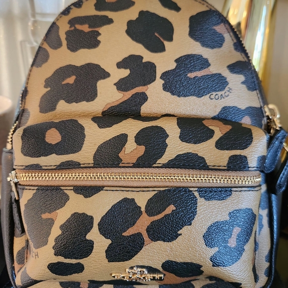 COACH Mini Animal Print Backpack ..nearly new! Clean! - Picture 5 of 13